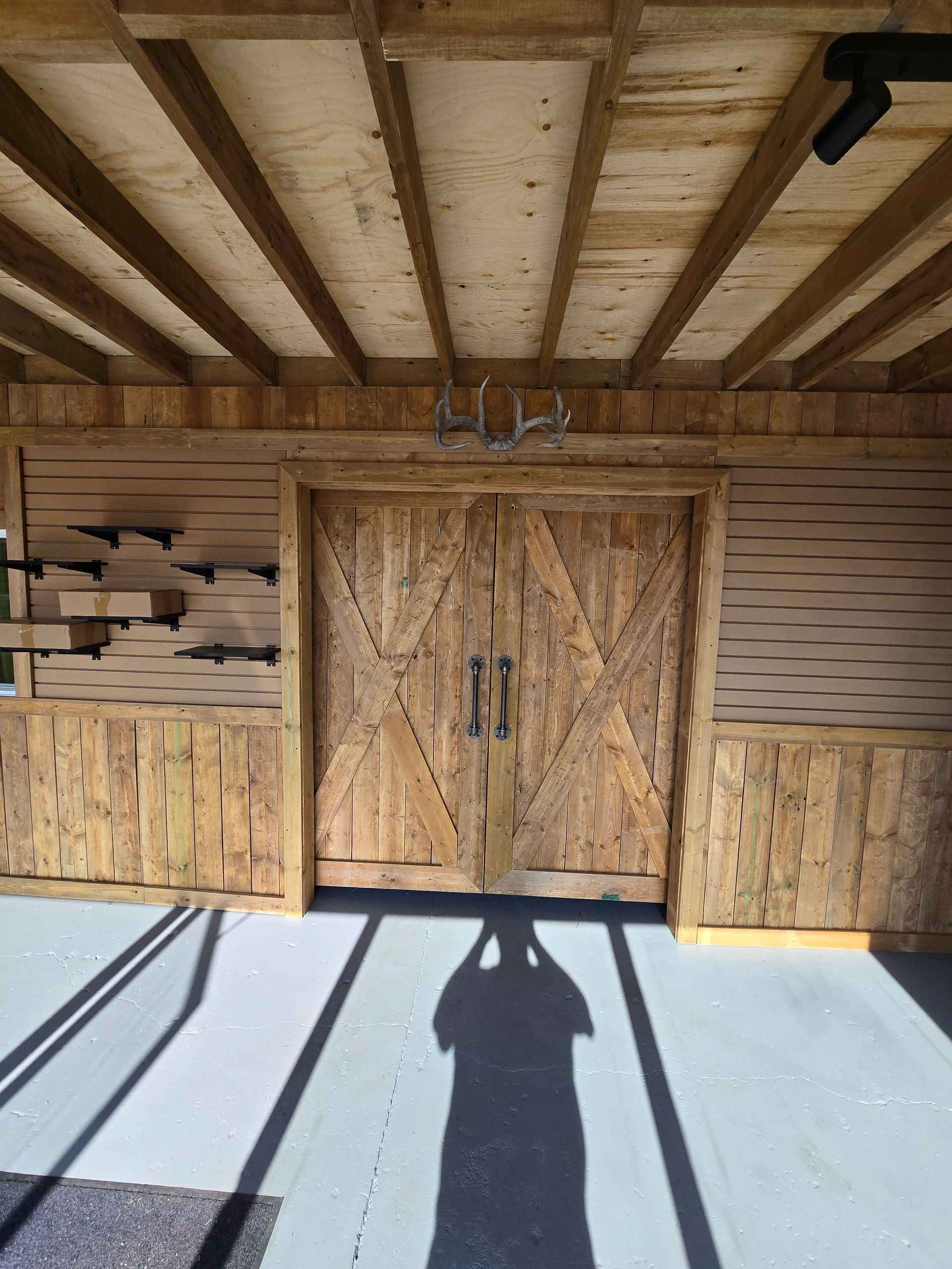 Custom barn doors interior
